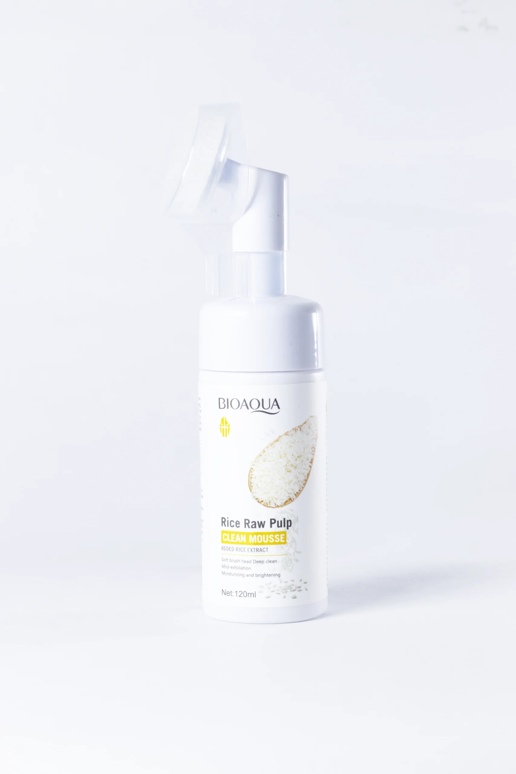 BQY51803 Espuma limpiadora hidratante con extracto de arroz, marca Bioaqua - Imagen 1