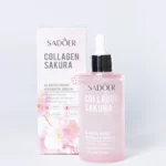 Sérum facial hidratante / antienvejecimiento con ácido hialurónico y colágeno de Flor Sakura, marca Sadoer