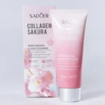 Limpiador Facial con colágeno de Flor de Sakura y vitamina E, marca Sadoer
