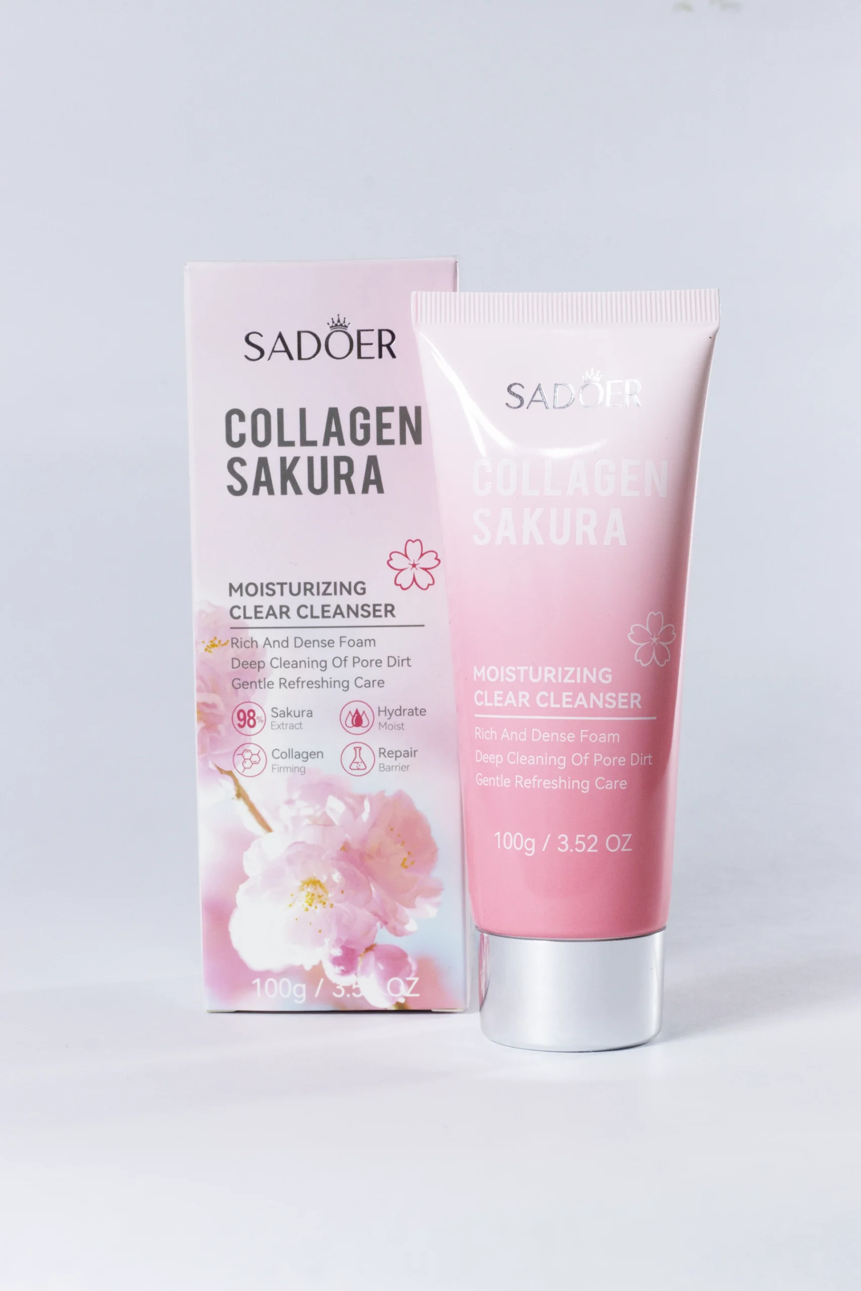 SD02976 Limpiador Facial con colágeno de Flor de Sakura y vitamina E, marca Sadoer - Imagen 1