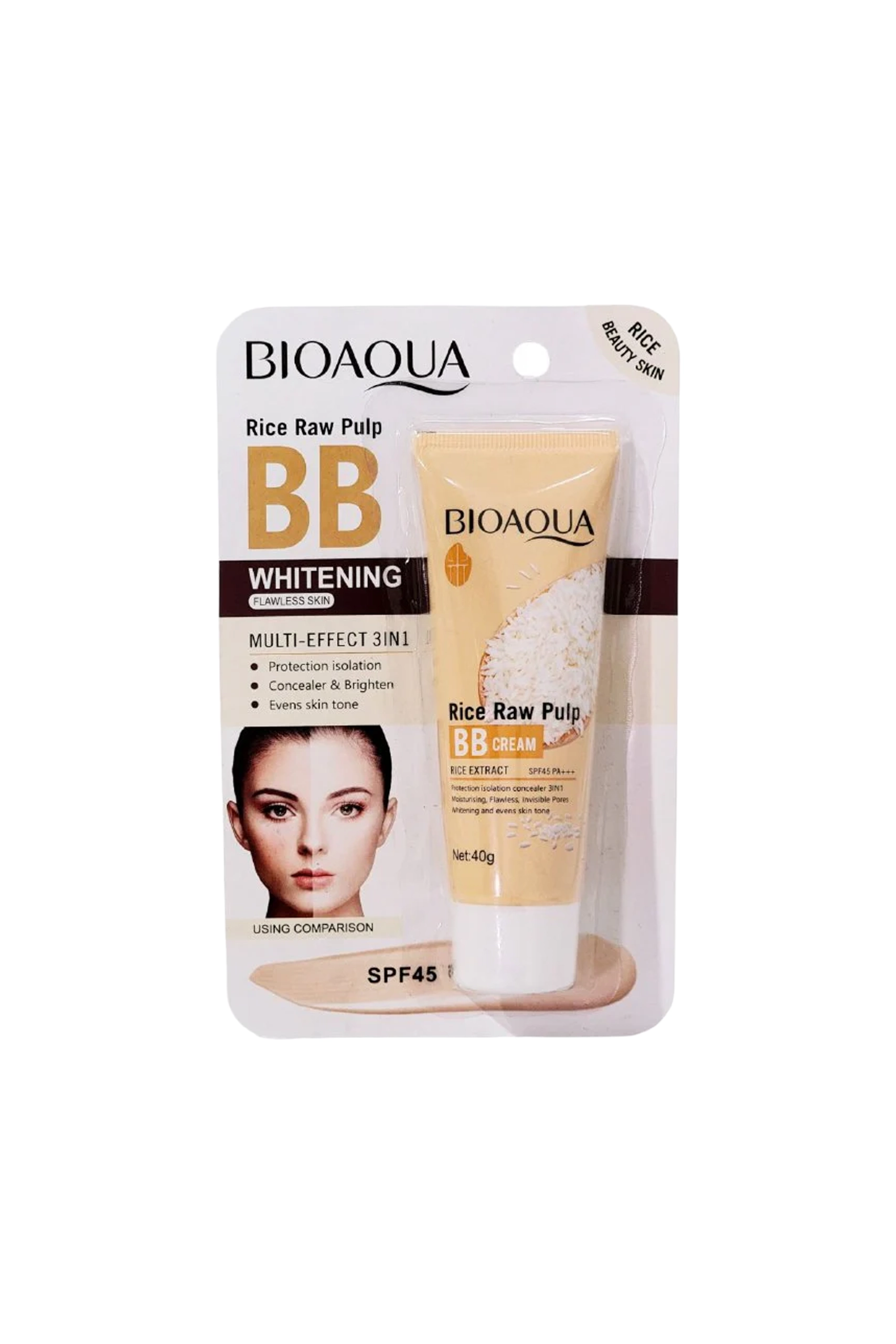 bb BB cream con extracto de arroz blanco de Bioaqua - Imagen 1